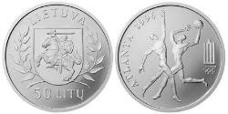 50 Лит Литва (1991 - ) Серебро 