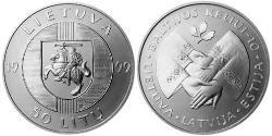 50 Лит Литва (1991 - ) Серебро 
