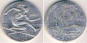 50 Марка Финляндия (1917 - ) Серебро 