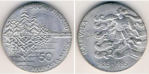 50 Марка Финляндия (1917 - ) Серебро 