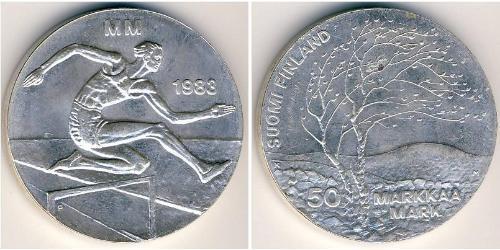 50 Марка Фінляндія (1917 - ) Срібло 