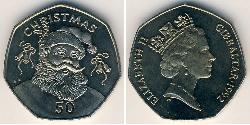 50 Пенни Gibraltar (1704 - ) Никель/Медь 