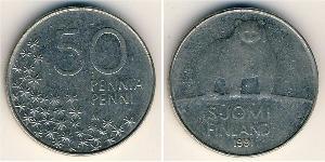 50 Пенни Финляндия (1917 - ) Никель/Медь 