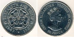 50 Пені Трістан-да-Кунья Нікель/Мідь Єлизавета II (1926-2022)
