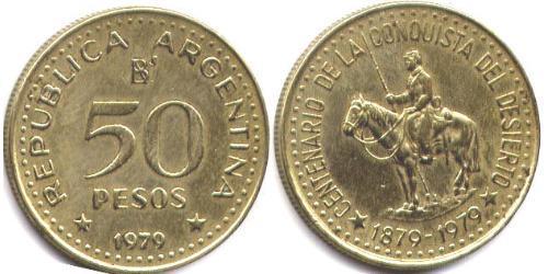 50 Песо Республіка Аргентина (1861 - )  