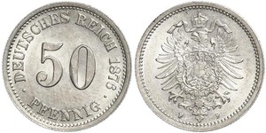 50 Пфенниг Германия Серебро 