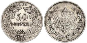 50 Пфеніг Німецька імперія (1871-1918)  