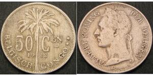 50 Сантим Бельгийское Конго (1908 - 1960)  