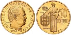 50 Сантім Монако (1297 - ) Золото 