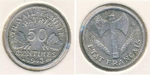 50 Сент Vichy France (1940-1944) Алюміній 