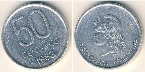 50 Сентаво Республіка Аргентина (1861 - ) Алюміній 