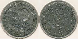 50 Сентаво Portuguese Angola (1575-1975) Бронза/Никель 