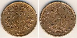 50 Сентаво Багатонаціональна Держава Болівія  (1825 - ) Мідь 