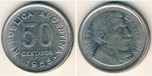 50 Сентаво Аргентинская Республика (1861 - ) Никель/Сталь 