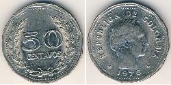 50 Сентаво Республіка Колумбія (1886 - ) Нікель 