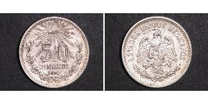 50 Сентаво Соединённые Штаты Мексики (1867 - ) Серебро 