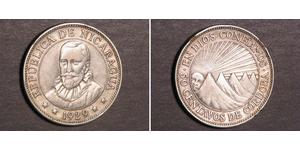 50 Сентаво Нікарагуа (1821 - ) Срібло 
