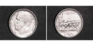 50 Сентесимо Kingdom of Italy (1861-1946) Никель Виктор Эммануил III (1869 - 1947)