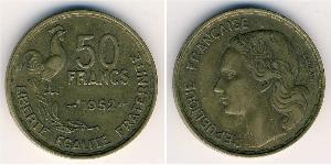 50 Франк Четвёртая французская республика (1946-1958) Алюминий/Бронза 