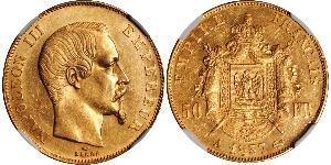 50 Франк Second French Empire (1852-1870) Золото Наполеон ІІІ Бонапарт (1808-1873)