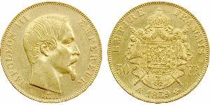 50 Франк Second French Empire (1852-1870) Золото Наполеон ІІІ Бонапарт (1808-1873)
