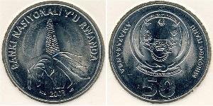 50 Франк Руанда Никель/Медь 