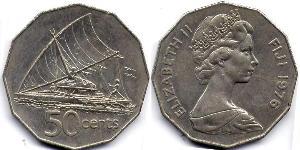 50 Цент Fiji (1970 - )  Елизавета II (1926-2022)
