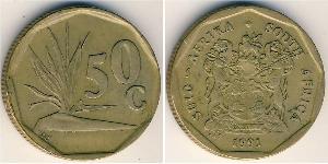 50 Цент Южно-Африканская Республика (1910 - ) Латунь 
