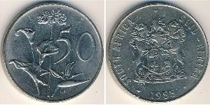 50 Цент Южно-Африканская Республика (1910 - ) Никель/Медь 