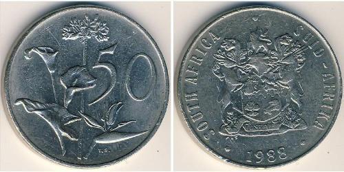 50 Цент Південно-Африканська Республіка (1910 - ) Нікель/Мідь 