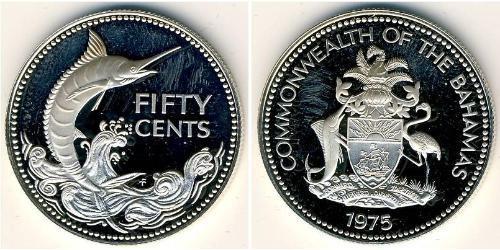 50 Цент Bahamas (1973 - ) Серебро 