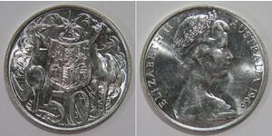 50 Цент Австралия (1939 - ) Серебро Елизавета II (1926-2022)