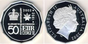 50 Цент Австралия (1939 - ) Серебро 