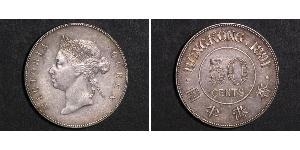 50 Цент Гонконг Серебро Виктория (1819 - 1901)