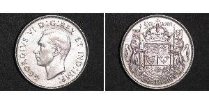 50 Цент Канада Серебро Георг VI (1895-1952)