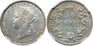 50 Цент Канада Серебро Виктория (1819 - 1901)