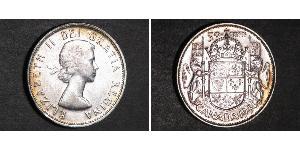 50 Цент Канада Серебро Елизавета II (1926-2022)