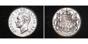 50 Цент Канада Серебро Георг VI (1895-1952)