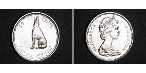 50 Цент Канада Серебро Елизавета II (1926-2022)