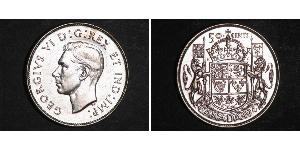 50 Цент Канада Серебро Георг VI (1895-1952)