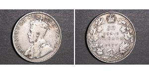 50 Цент Канада Серебро Георг V (1865-1936)