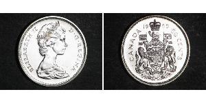 50 Цент Канада Серебро Елизавета II (1926-2022)