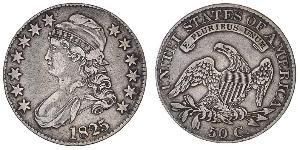 50 Цент США (1776 - ) Серебро 