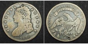 50 Цент США (1776 - ) Серебро 