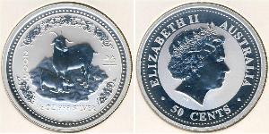50 Цент Австралія (1939 - ) Срібло 