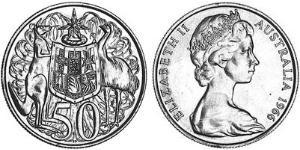 50 Цент Австралія (1939 - ) Срібло Єлизавета II (1926-2022)