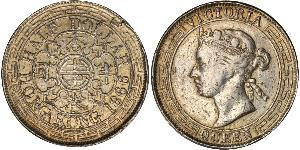 50 Цент Гонконг Срібло Вікторія (1819 - 1901)