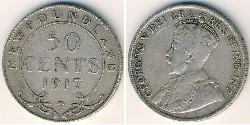 50 Цент Канада Срібло Георг V (1865-1936)