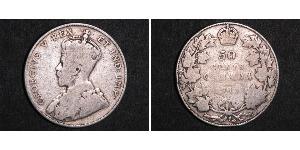 50 Цент Канада Срібло Георг V (1865-1936)