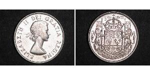 50 Цент Канада Срібло Єлизавета II (1926-2022)